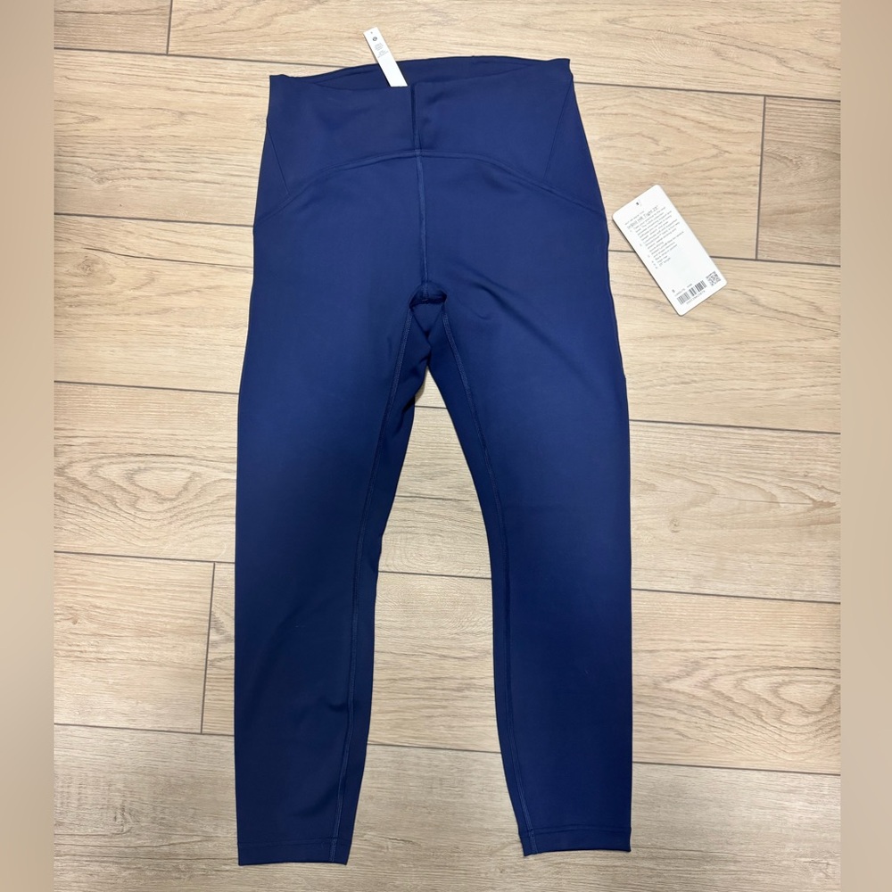 Lululemon NWT Instill 25” leggings, Night Sea, 8